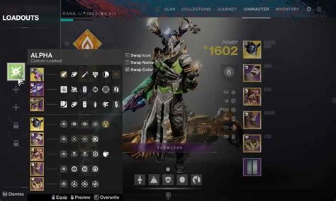 How to Unlock, Save & Swap Gear Loadouts in Destiny 2.
